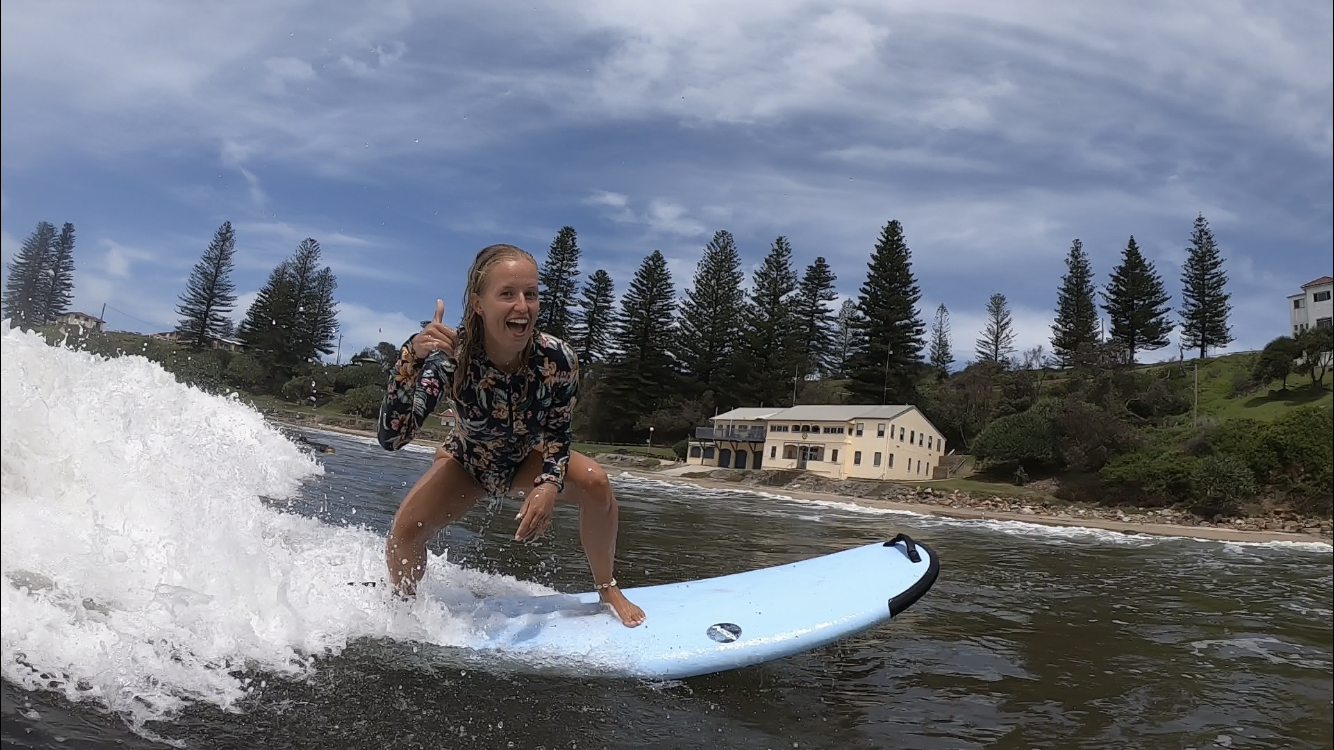 Je bekijkt nu AUS (10) – Surfen met dolfijnen in Yamba